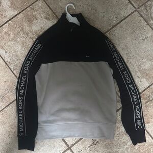 Michael Kors Black and Gray Men's Sweater